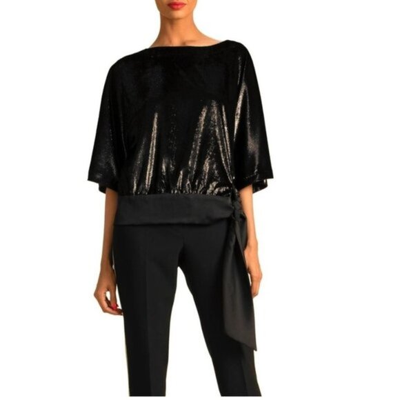 TRINA TURK On The Rocks Tie-waist Top - Picture 1 of 5